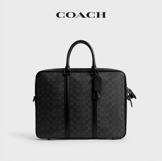 COACH同款蔻驰男士经典标志METROPOLITAN公事包单肩包斜挎包