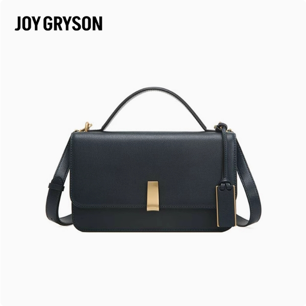JoyGryson 牛皮高级感小众设计斜挎包法棍轻奢手提复古韩国女通勤
